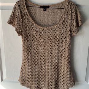 Banana Republic Crochet short sleeve top